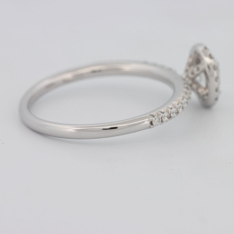 0.39 CT Oval Cut Halo Solitaire - ZIZOV DIAMONDS