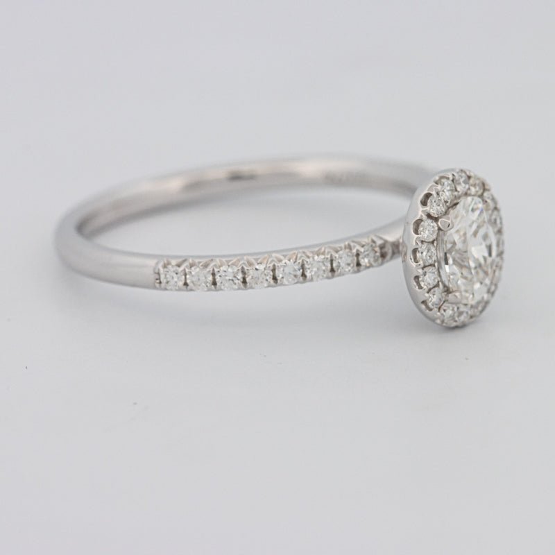 0.39 CT Oval Cut Halo Solitaire - ZIZOV DIAMONDS
