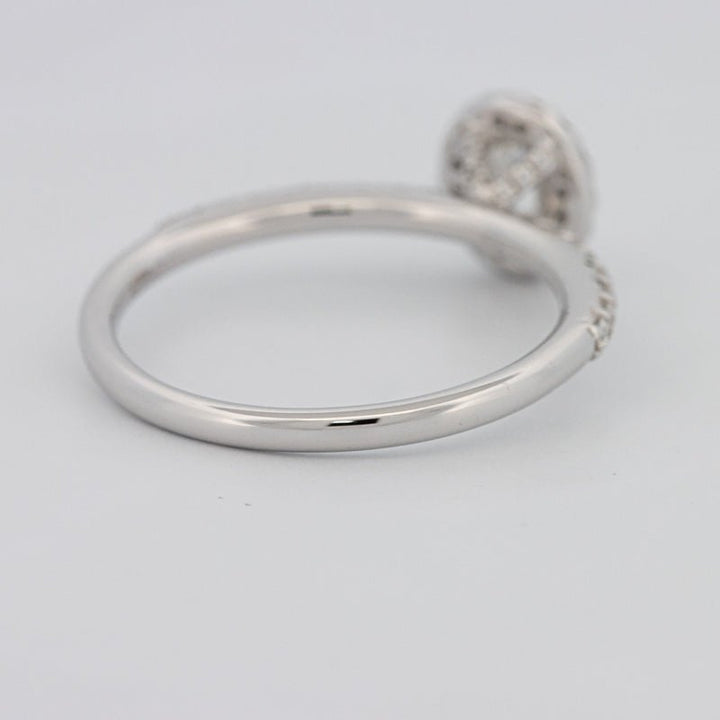 0.39 CT Oval Cut Halo Solitaire - ZIZOV DIAMONDS