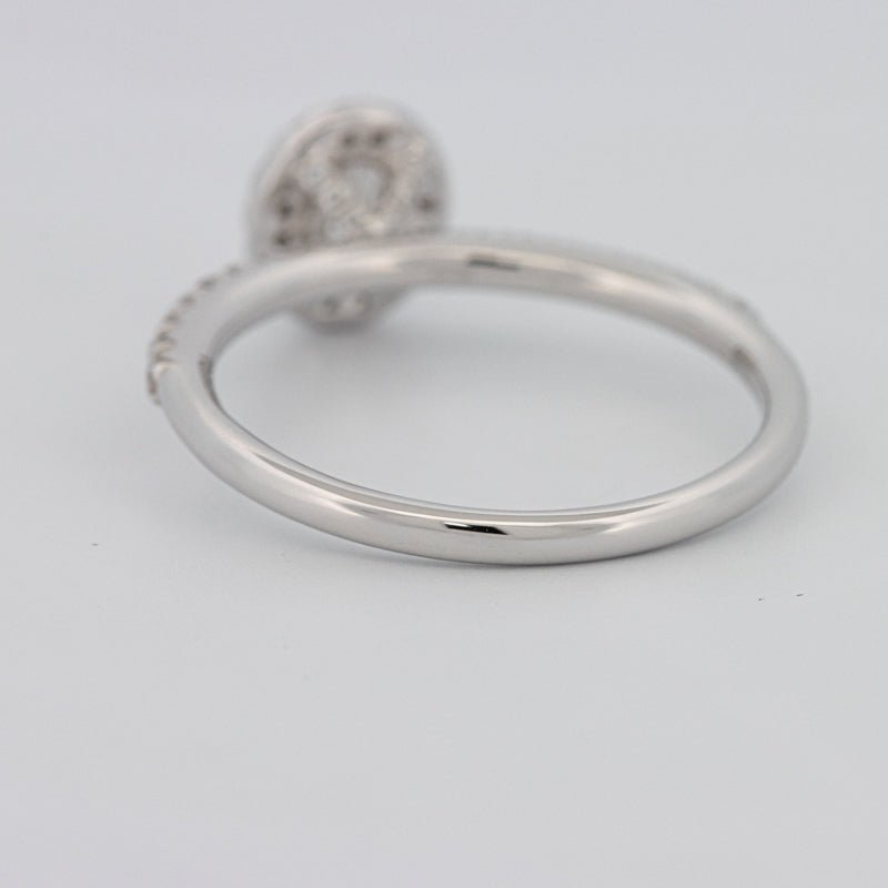 0.39 CT Oval Cut Halo Solitaire - ZIZOV DIAMONDS