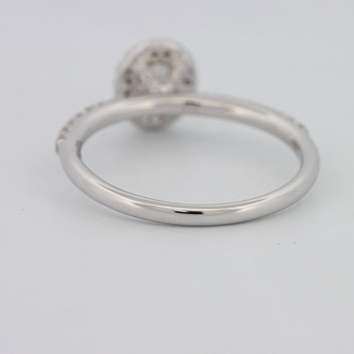 0.39 CT Oval Cut Halo Solitaire - ZIZOV DIAMONDS