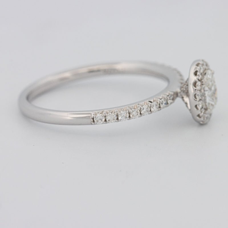 0.39 CT Oval Cut Halo Solitaire - ZIZOV DIAMONDS