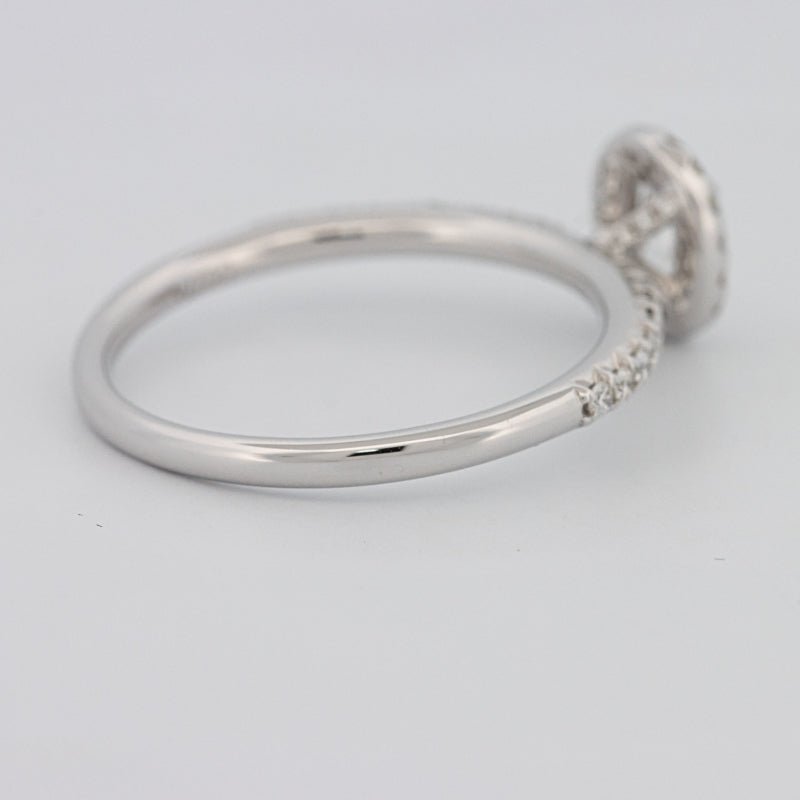 0.39 CT Oval Cut Halo Solitaire - ZIZOV DIAMONDS