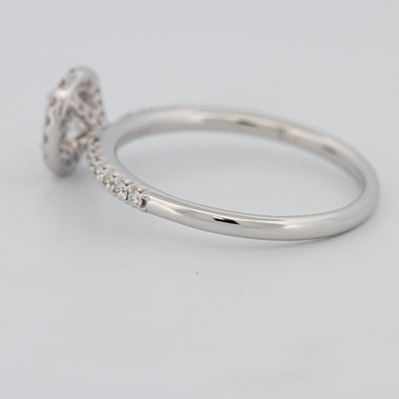 0.39 CT Oval Cut Halo Solitaire - ZIZOV DIAMONDS