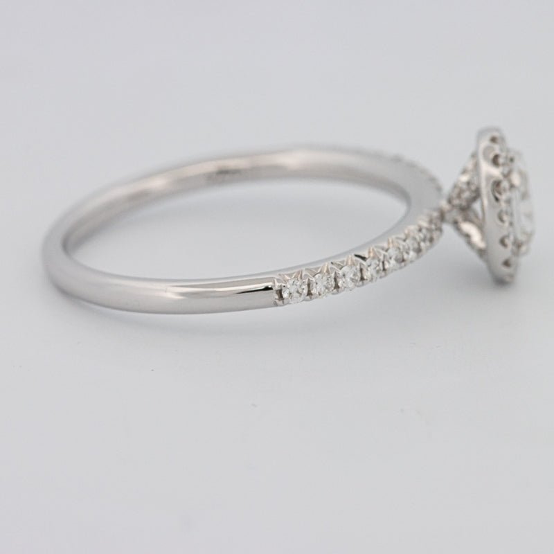 0.39 CT Oval Cut Halo Solitaire - ZIZOV DIAMONDS