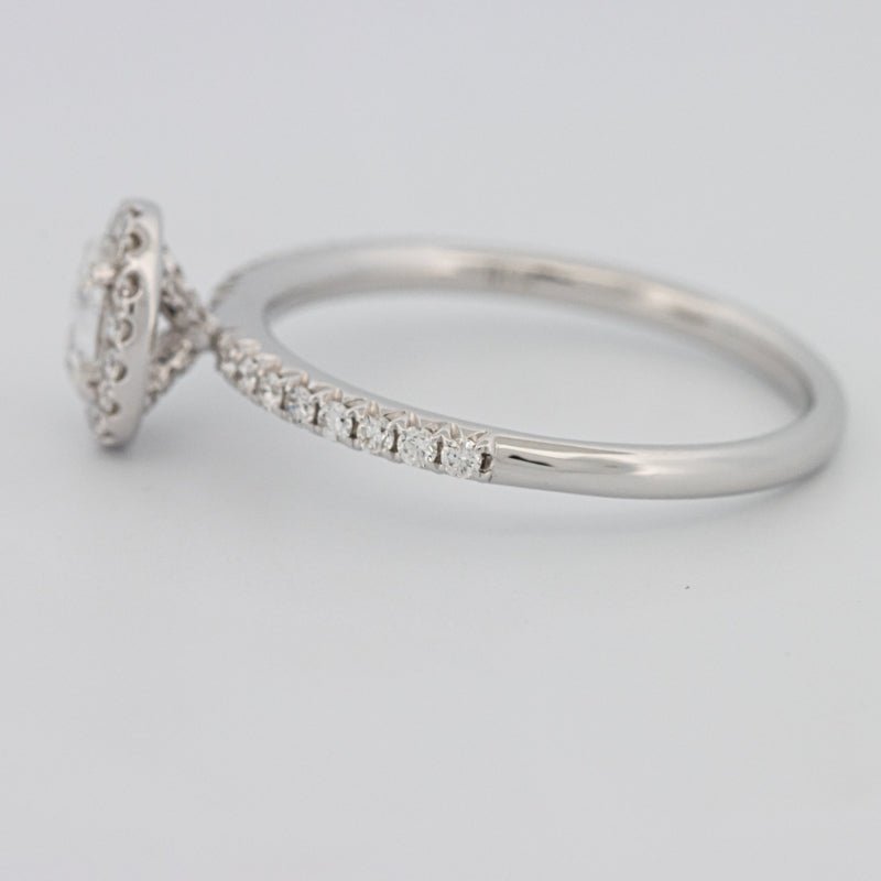 0.39 CT Oval Cut Halo Solitaire - ZIZOV DIAMONDS