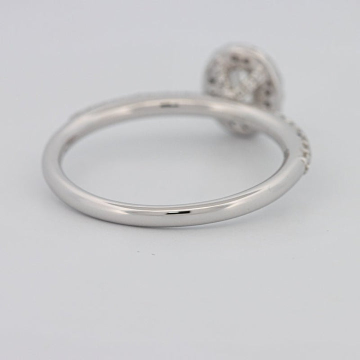 0.39 CT Oval Cut Halo Solitaire - ZIZOV DIAMONDS