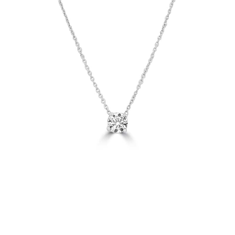 0.40 CT Classic Round Solitaire Pendant - ZIZOV DIAMONDS
