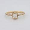 0.40 CT Emerald Cut Halo Solitaire - ZIZOV DIAMONDS