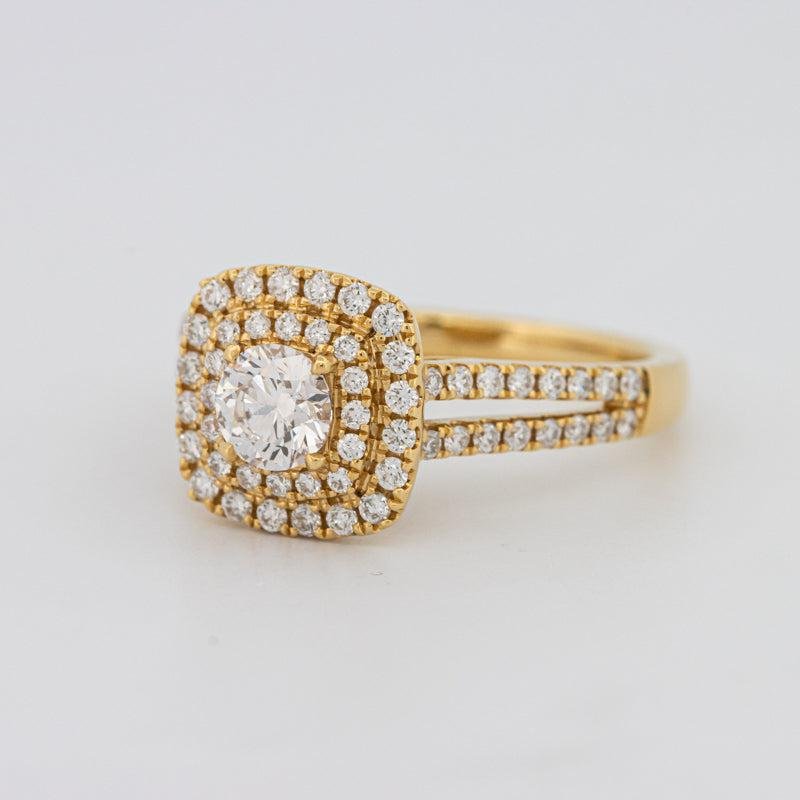 0.40 CT Round Double Halo Solitaire - ZIZOV DIAMONDS