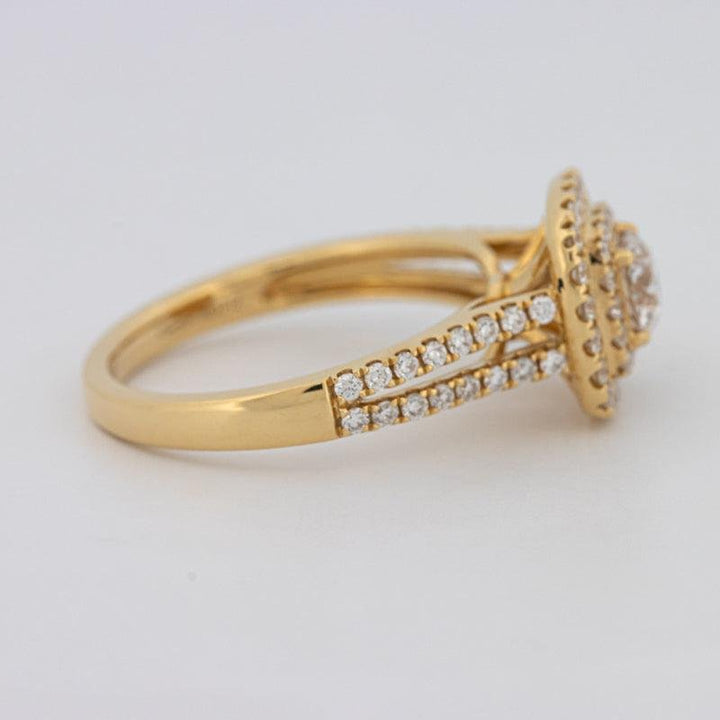 0.40 CT Round Double Halo Solitaire - ZIZOV DIAMONDS