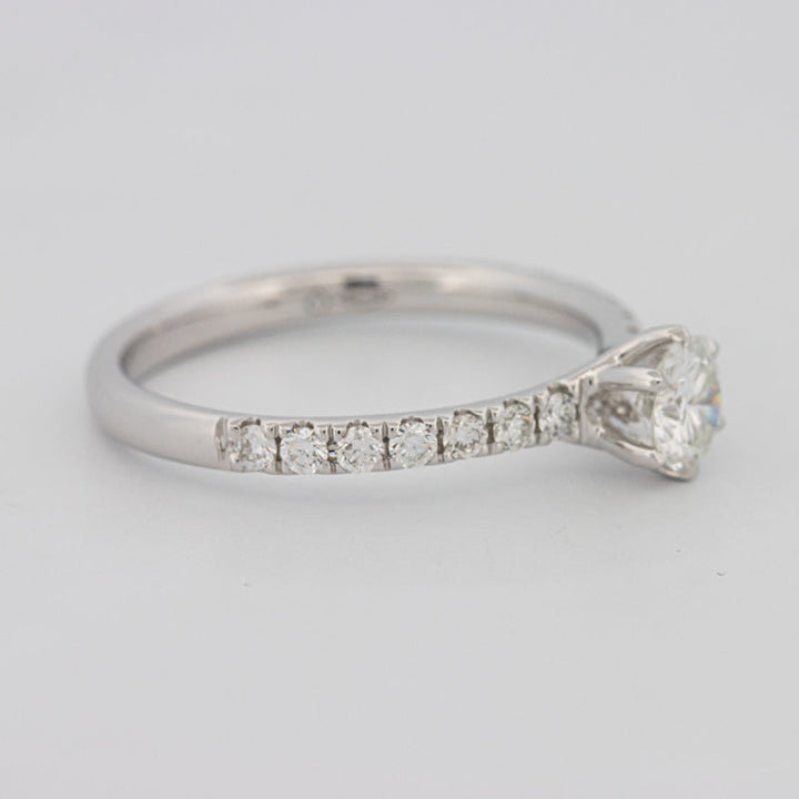 0.40 CT Round Solitaire Pavé Ring - ZIZOV DIAMONDS