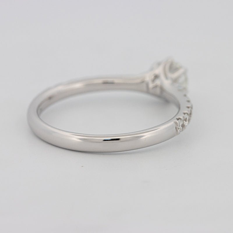 0.40 CT Round Solitaire Pavé Ring - ZIZOV DIAMONDS