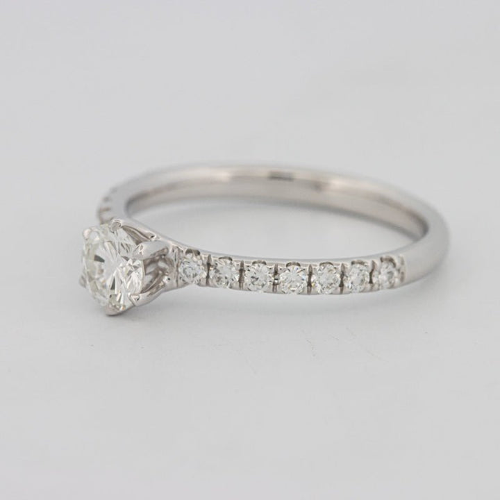 0.40 CT Round Solitaire Pavé Ring - ZIZOV DIAMONDS