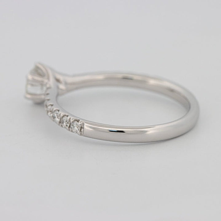 0.40 CT Round Solitaire Pavé Ring - ZIZOV DIAMONDS