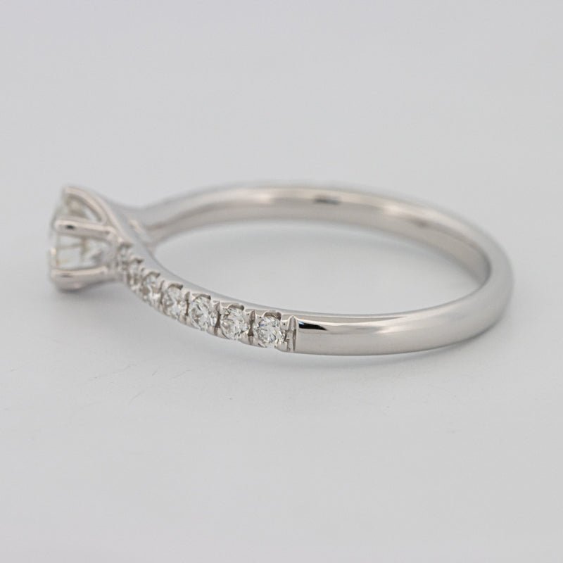 0.40 CT Round Solitaire Pavé Ring - ZIZOV DIAMONDS