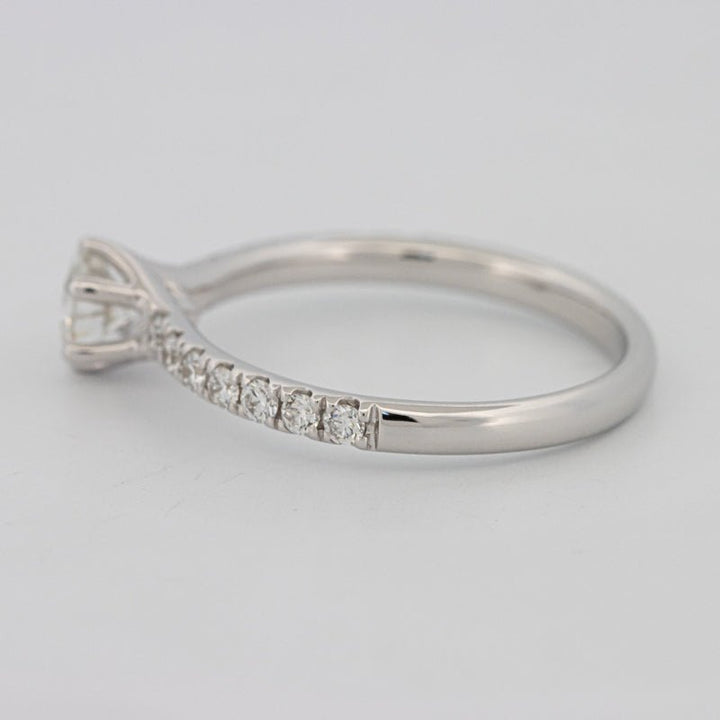 0.40 CT Round Solitaire Pavé Ring - ZIZOV DIAMONDS