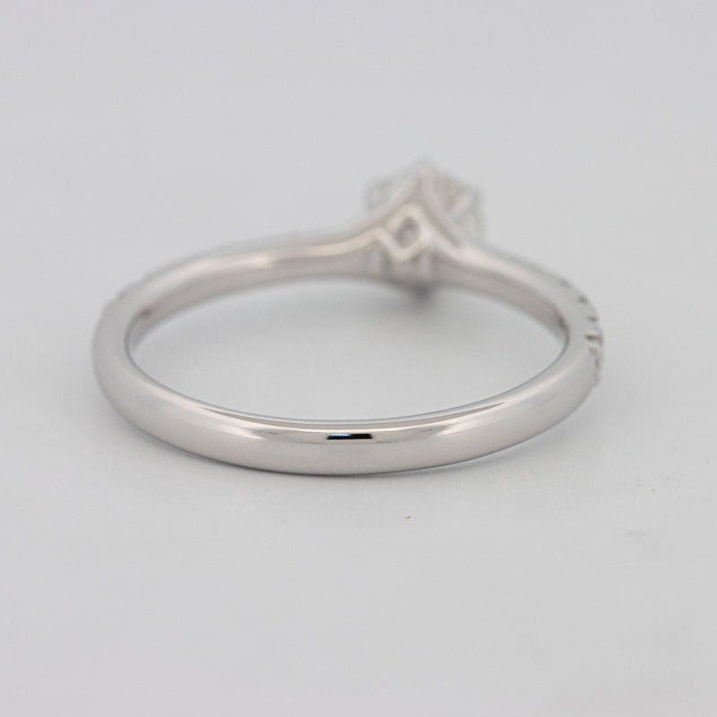 0.40 CT Round Solitaire Pavé Ring - ZIZOV DIAMONDS