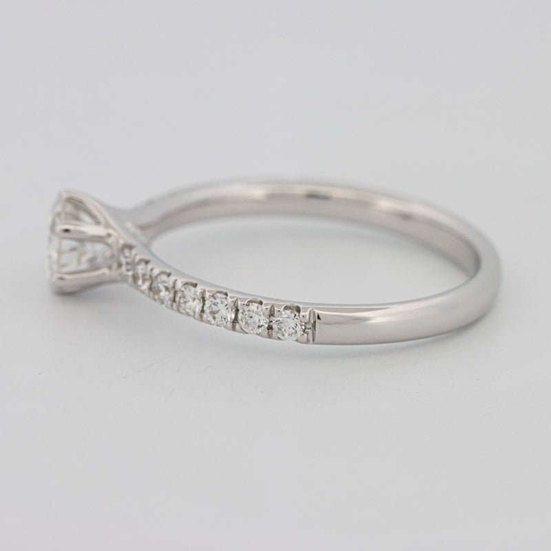 0.40 CT Round Solitaire Pavé Ring - ZIZOV DIAMONDS