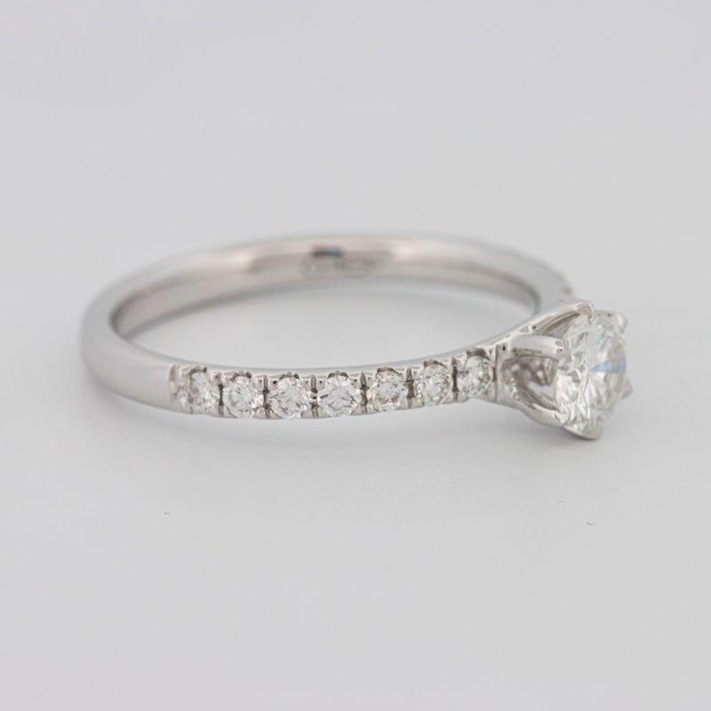 0.40 CT Round Solitaire Pavé Ring - ZIZOV DIAMONDS