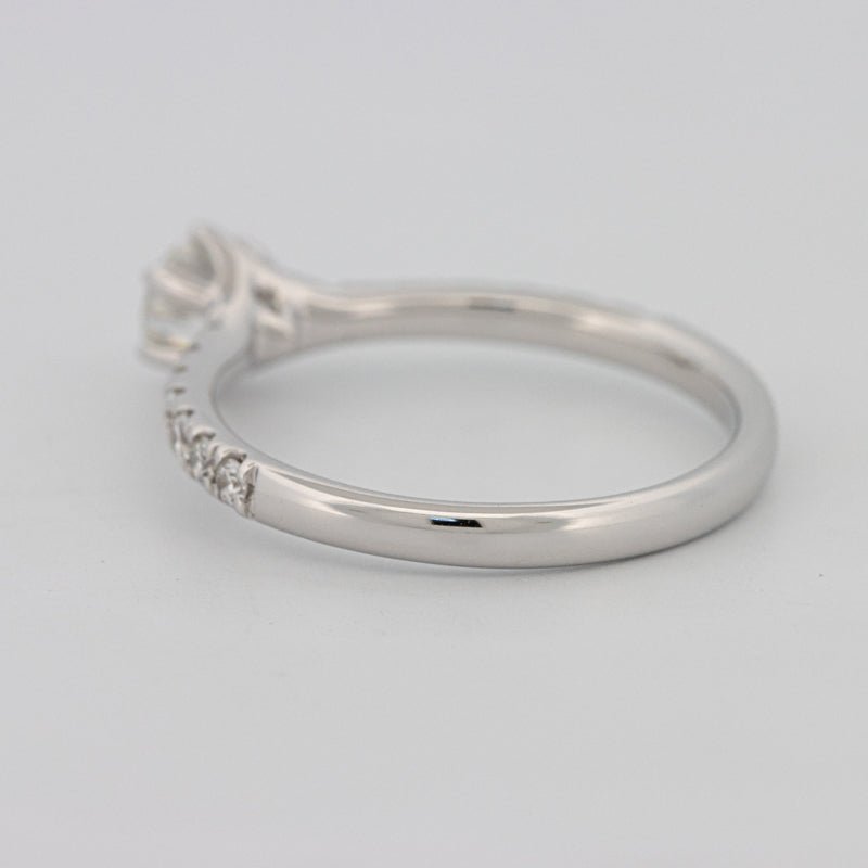 0.40 CT Round Solitaire Pavé Ring - ZIZOV DIAMONDS