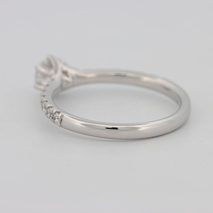 0.40 CT Round Solitaire Pavé Ring - ZIZOV DIAMONDS