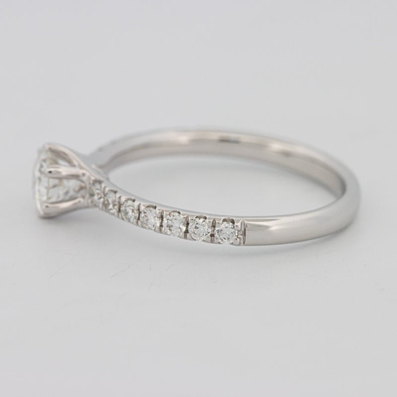 0.40 CT Round Solitaire Pavé Ring - ZIZOV DIAMONDS