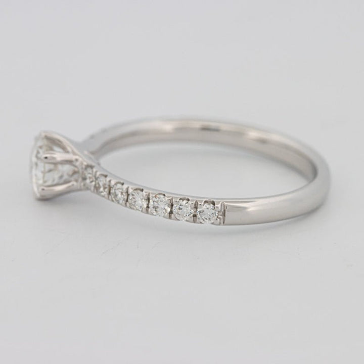 0.40 CT Round Solitaire Pavé Ring - ZIZOV DIAMONDS