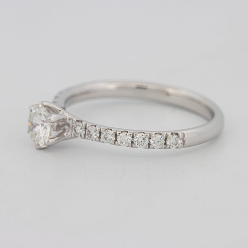 0.40 CT Round Solitaire Pavé Ring - ZIZOV DIAMONDS