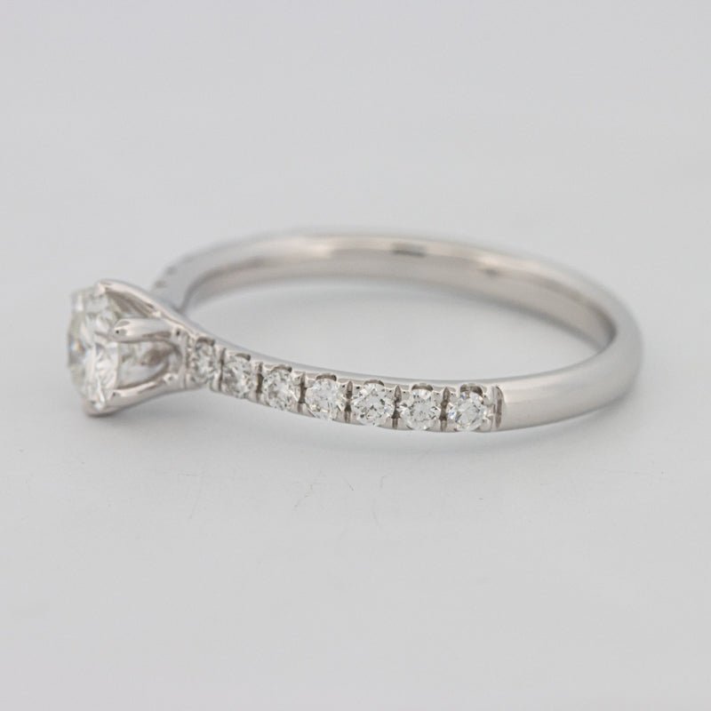 0.40 CT Round Solitaire Pavé Ring - ZIZOV DIAMONDS