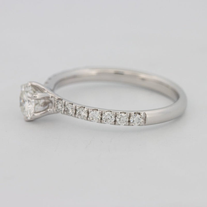 0.40 CT Round Solitaire Pavé Ring - ZIZOV DIAMONDS