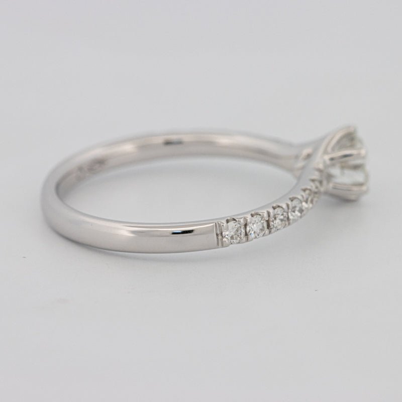 0.40 CT Round Solitaire Pavé Ring - ZIZOV DIAMONDS