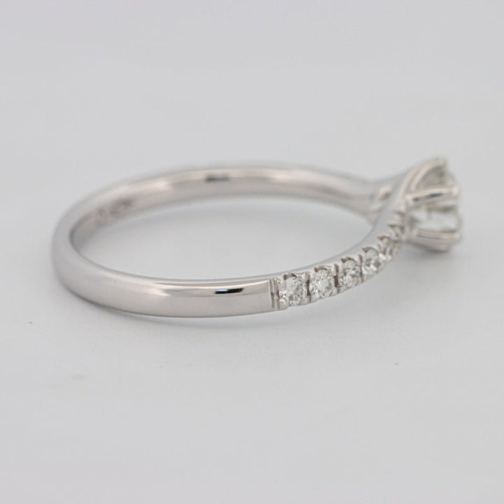 0.40 CT Round Solitaire Pavé Ring - ZIZOV DIAMONDS