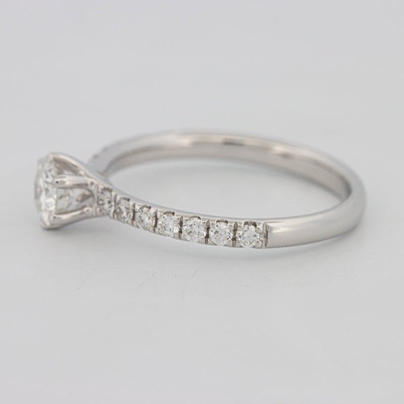 0.40 CT Round Solitaire Pavé Ring - ZIZOV DIAMONDS