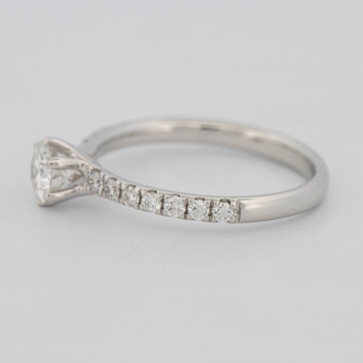 0.40 CT Round Solitaire Pavé Ring - ZIZOV DIAMONDS