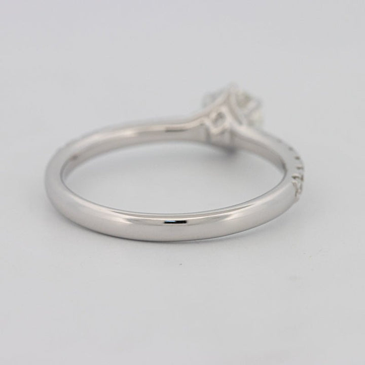 0.40 CT Round Solitaire Pavé Ring - ZIZOV DIAMONDS