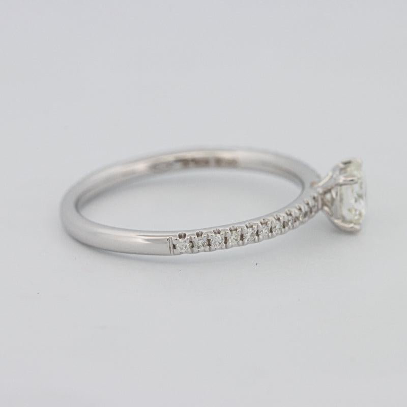 0.40 CT Round Solitaire Pavé Ring - ZIZOV DIAMONDS