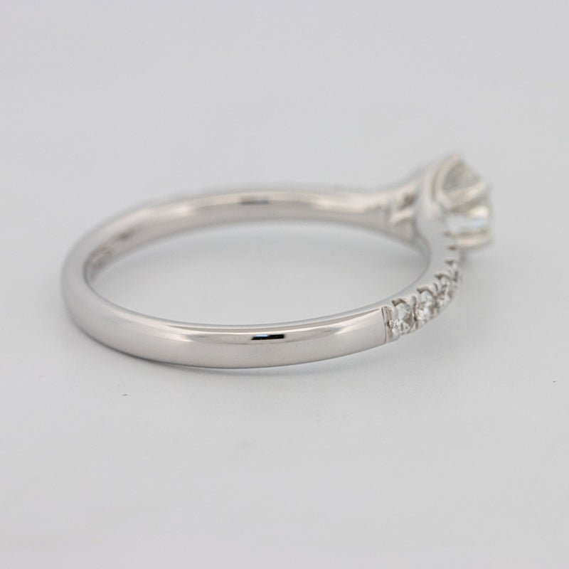 0.40 CT Round Solitaire Pavé Ring - ZIZOV DIAMONDS