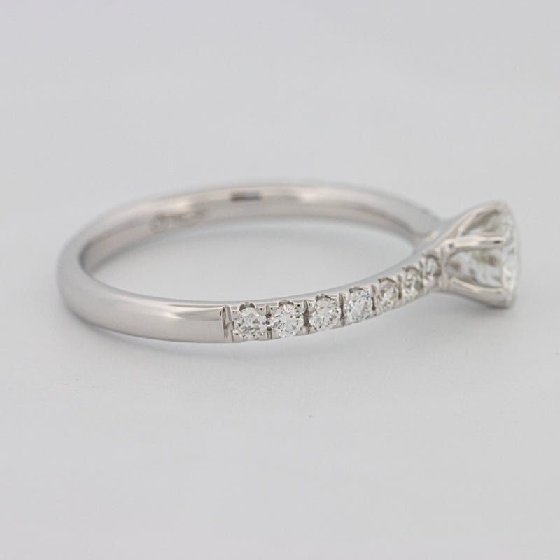 0.40 CT Round Solitaire Pavé Ring - ZIZOV DIAMONDS