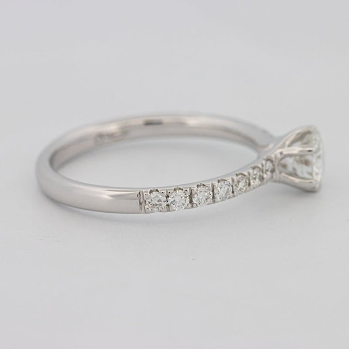 0.40 CT Round Solitaire Pavé Ring - ZIZOV DIAMONDS