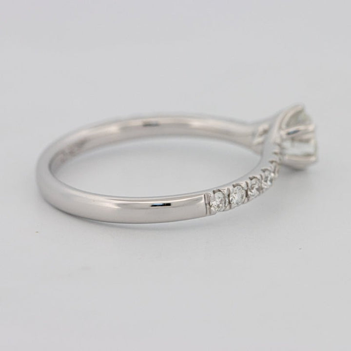 0.40 CT Round Solitaire Pavé Ring - ZIZOV DIAMONDS