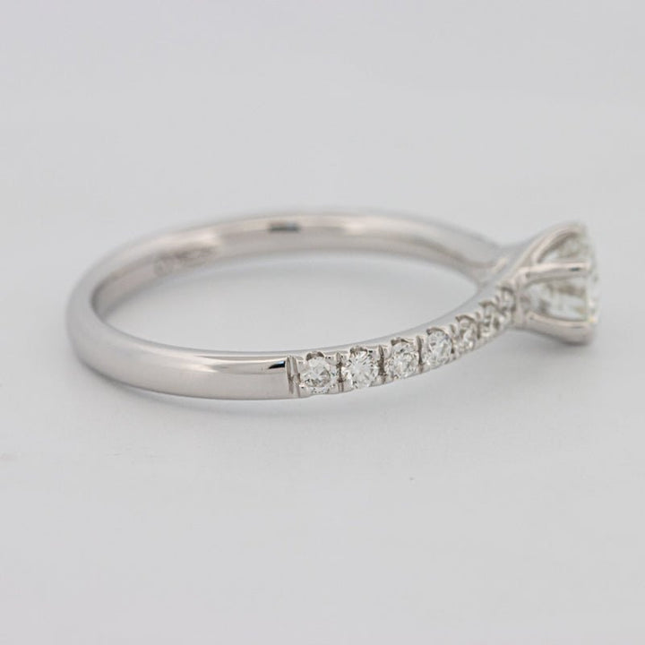 0.40 CT Round Solitaire Pavé Ring - ZIZOV DIAMONDS