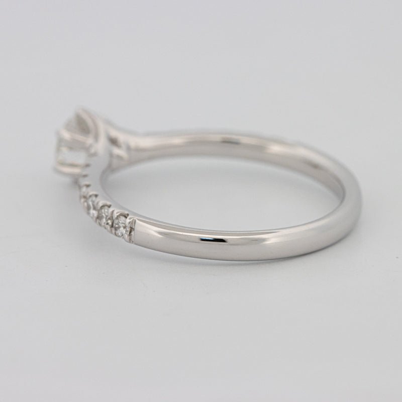 0.40 CT Round Solitaire Pavé Ring - ZIZOV DIAMONDS