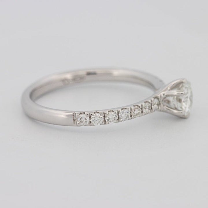 0.40 CT Round Solitaire Pavé Ring - ZIZOV DIAMONDS