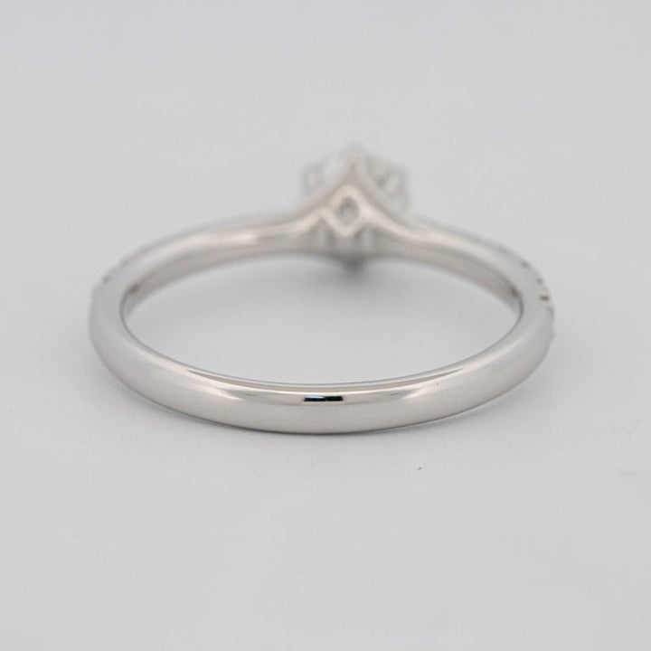 0.40 CT Round Solitaire Pavé Ring - ZIZOV DIAMONDS