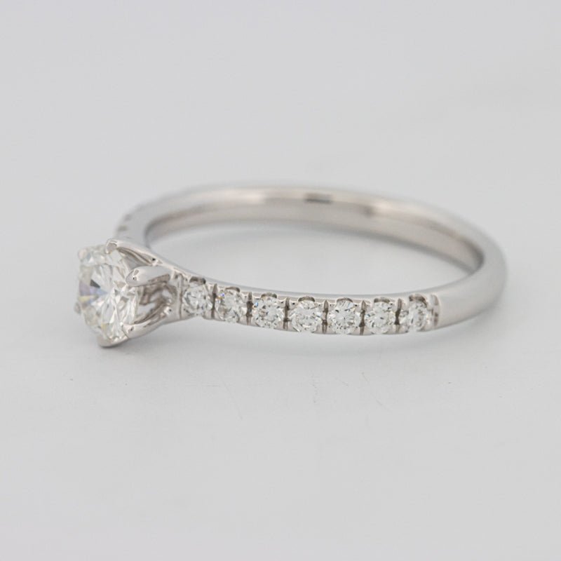 0.40 CT Round Solitaire Pavé Ring - ZIZOV DIAMONDS