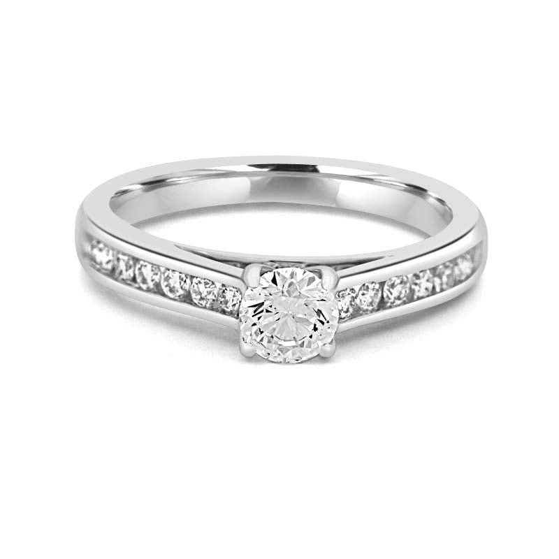 0.45 CT Classic Round Solitaire Row Ring - ZIZOV DIAMONDS