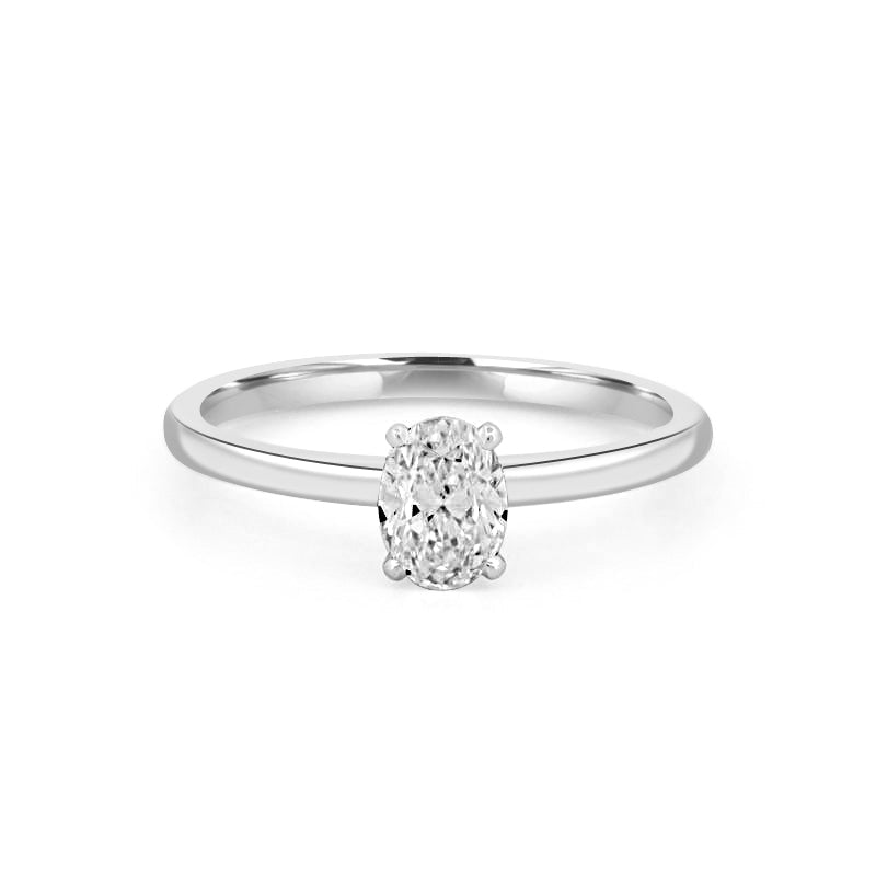 0.50 CT Classic Oval Cut Solitaire - ZIZOV DIAMONDS