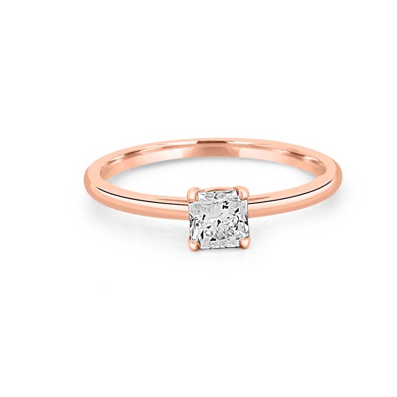 0.50 CT Classic Square Radiant Solitaire - ZIZOV DIAMONDS