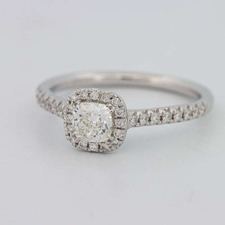 0.50 CT Cushion Cut Halo Solitaire - ZIZOV DIAMONDS
